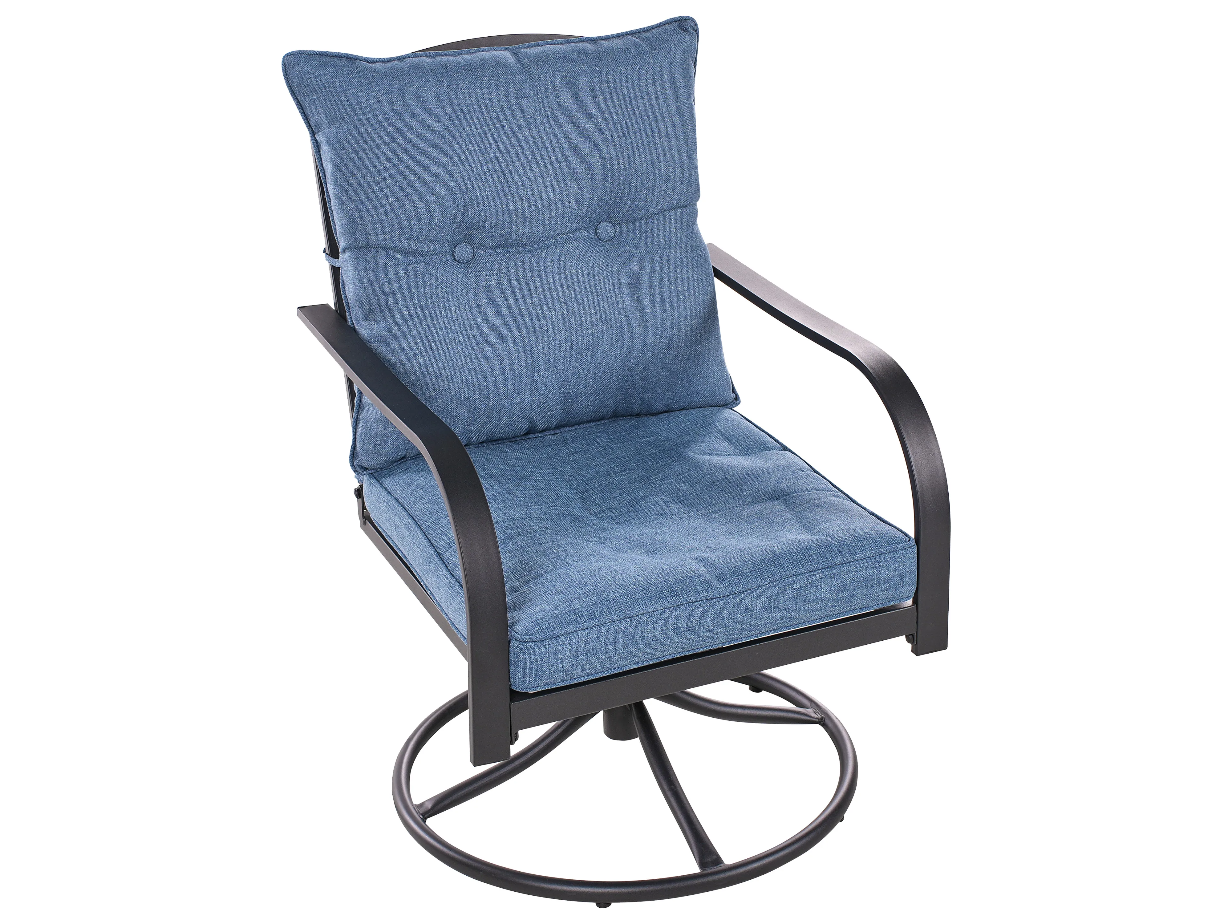 Loungeset met tafel 4-zits MESTRINO Metaal Blauw