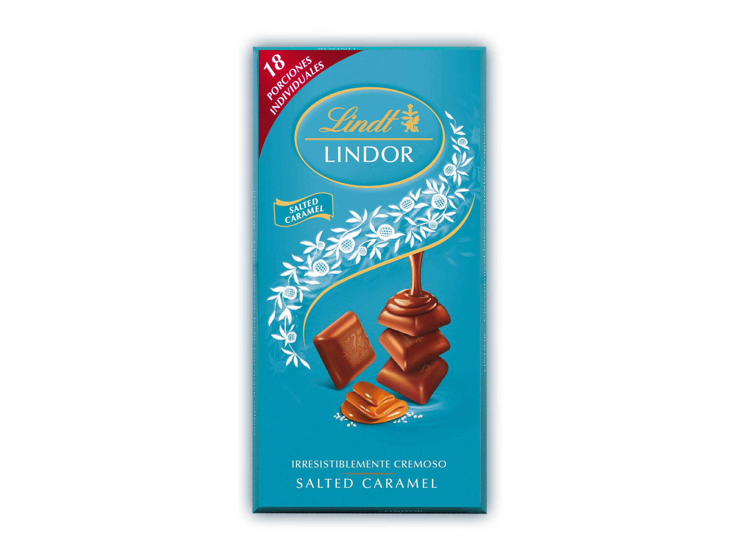 CHOCOLATE DE LEITE LINDOR CARAMELO SALGADO 100G