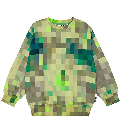 Molo Sweatshirt - Monti - Green Pixel