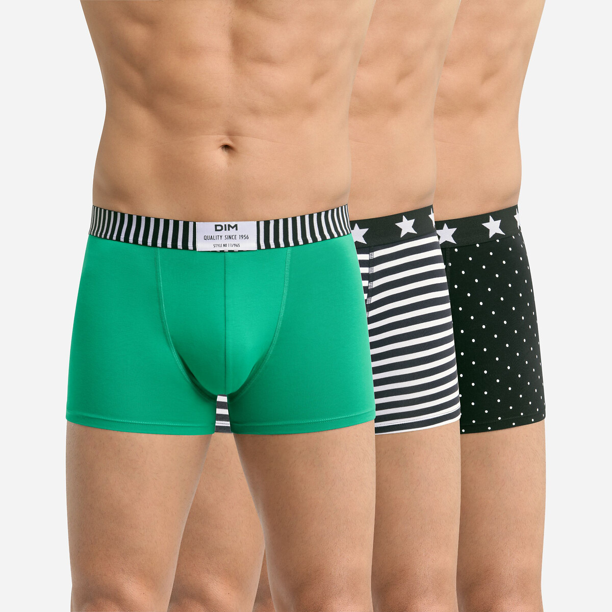 DIM<br>Conjunto de 3 cuecas boxer Dim Vibes