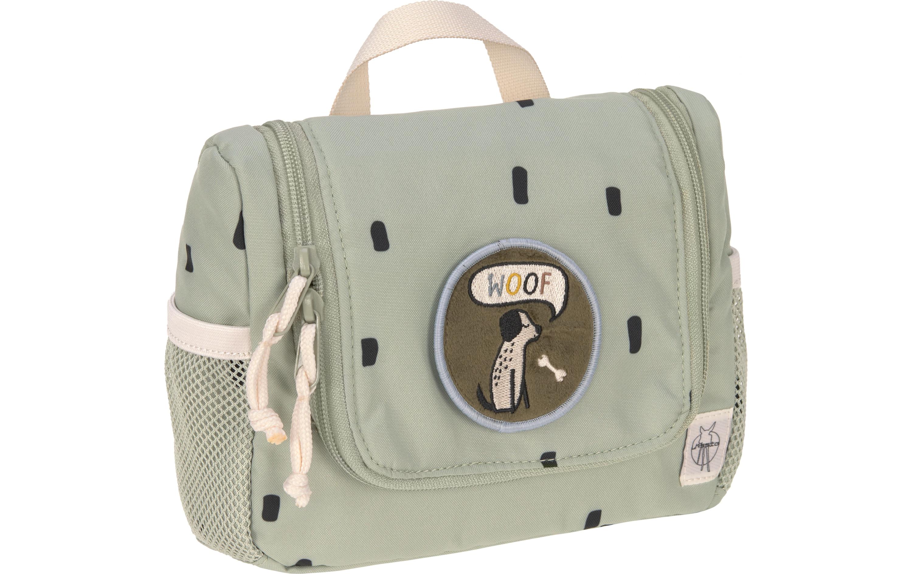 Tasche Mini Waschbeutel Happy Prints Light OliveWasserabweisendes Necessaire für Kinder