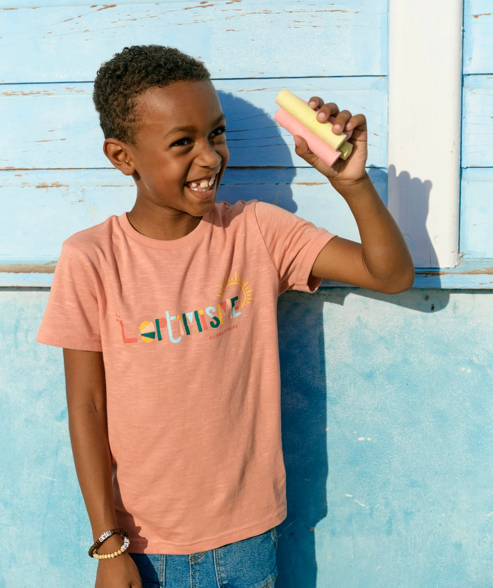 COSMIC VIBES - T-SHIRT ROSE SAGITTAIRE EN COTON BIO ENFANT