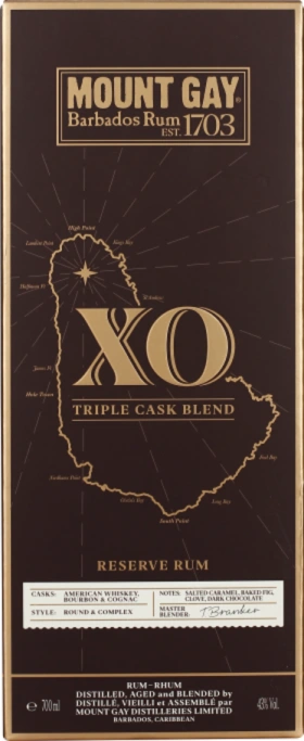 MOUNT GAY XO TRIPLE CASK BLEND 70CL