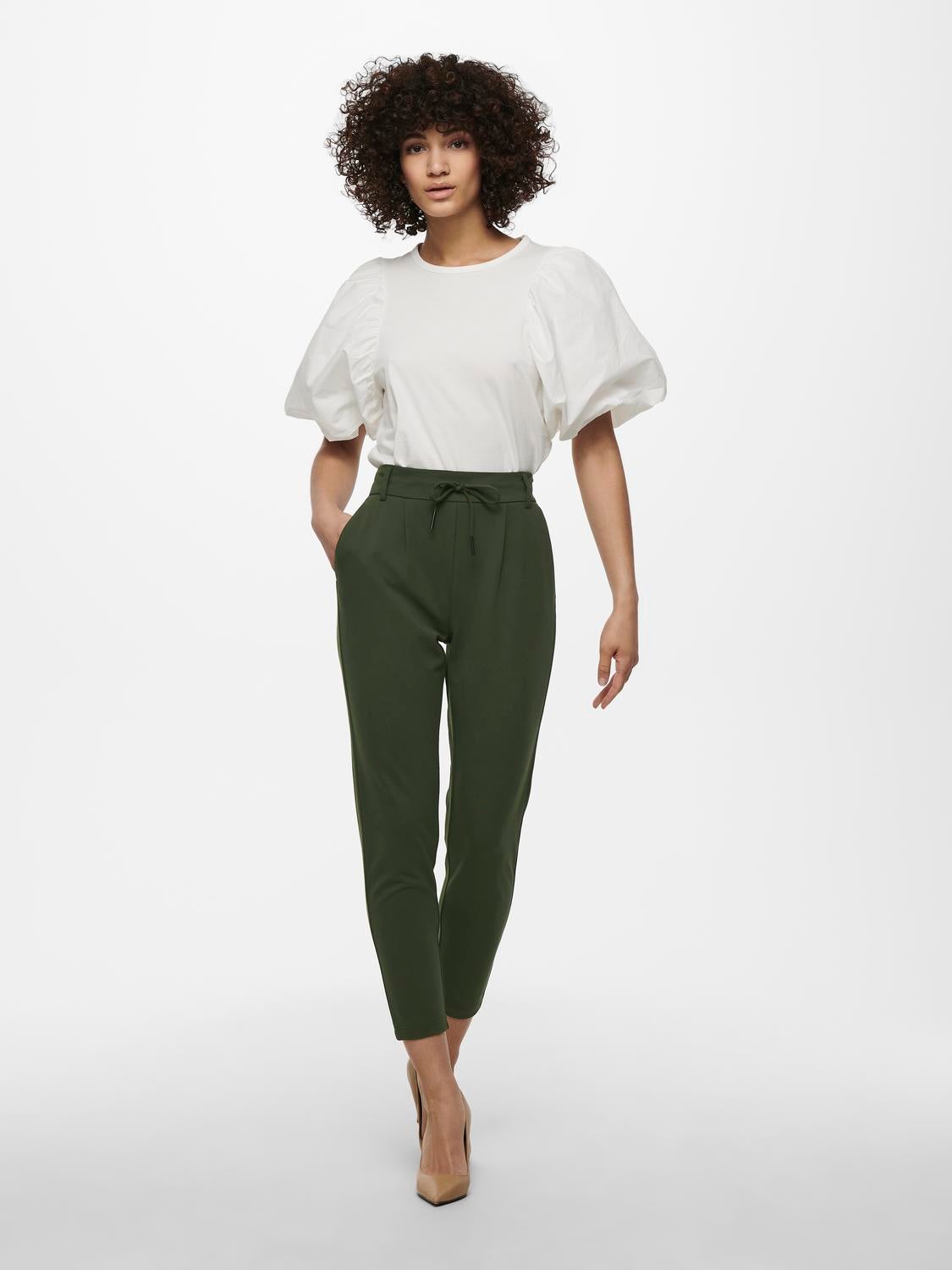 ONLPOPTRASH Mittlere Taille Normal geschnitten Klassische Hose Peat