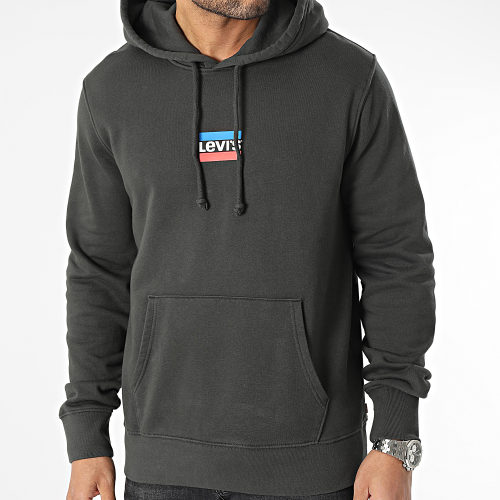 Sweat Capuche Standard Graphic 38424 Noir