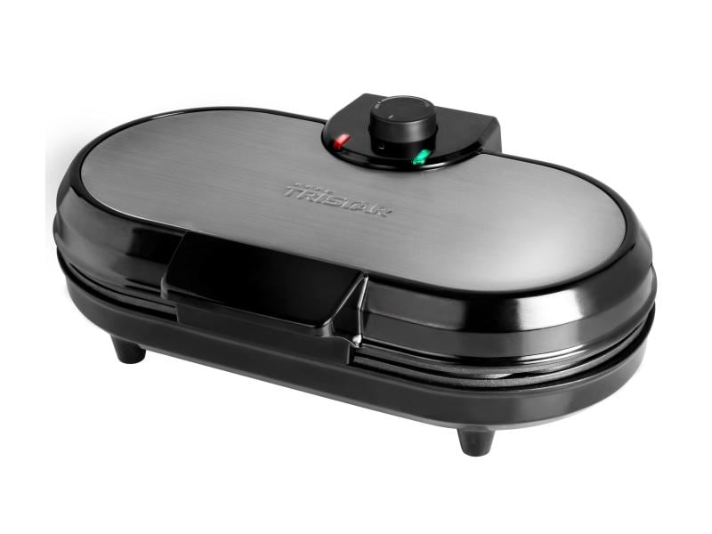 Tristar Waffeleisen WF-2120 Waffeleisen aus Edelstahl und Kunststoff, silber/schwarz