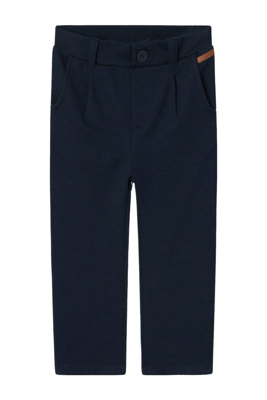 NAME IT baby gemêleerde broek NMMROBINO donkerblauw