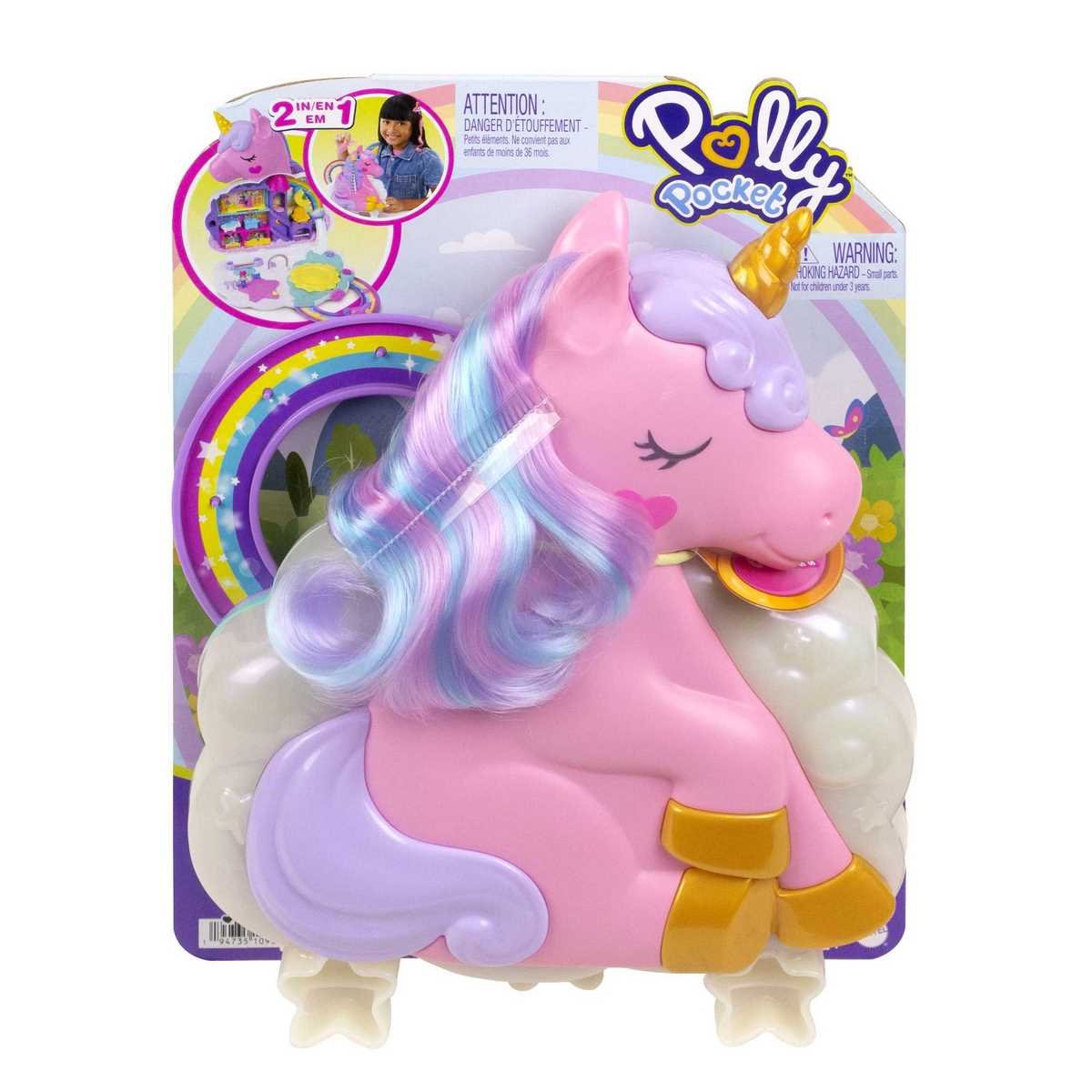 Salon de coiffure Licorne Arc-en-ciel Polly Pocket
