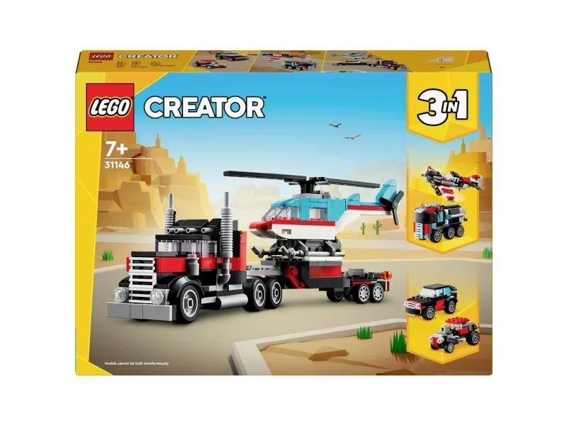 LEGO Creator 31146 Blokvogn med helikopter