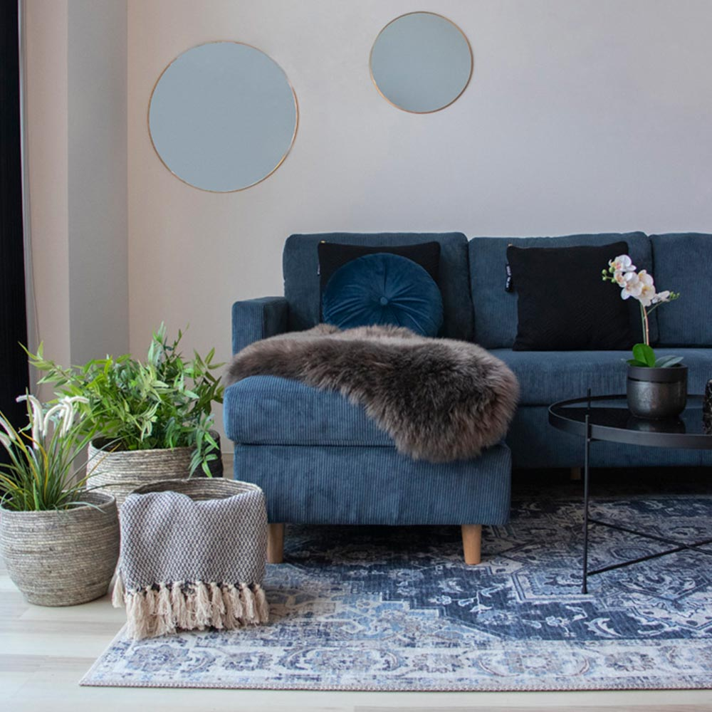 Vloerkleed Valerie 230 x 160 cm Zwart