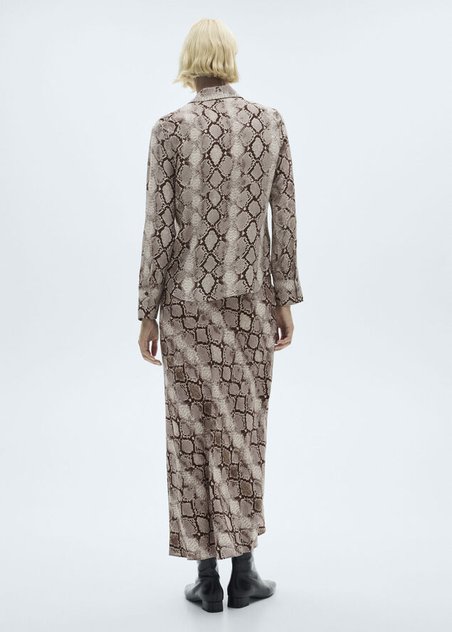 MANGO SHIRT. -- SERPI Brown