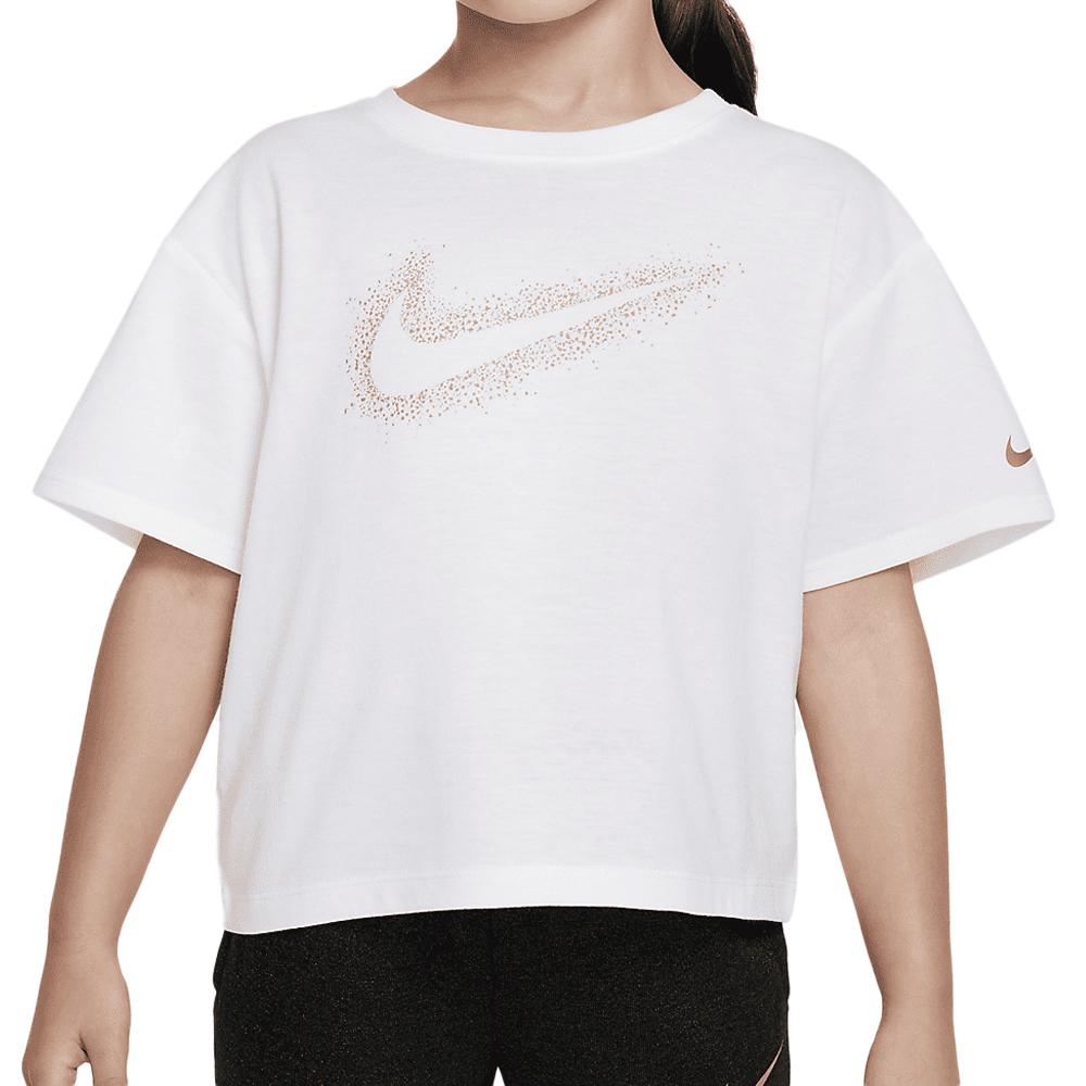 Nike T-shirt Blanc Fille Nike Shine