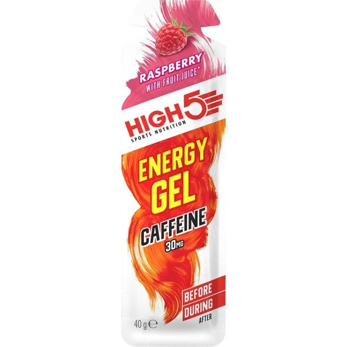 High5 Unisex Energi Energy Gel Caffeine 40g Rasberry
