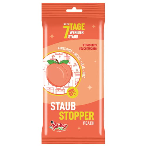 Poliboy Staubstopper Feuchttücher Peach