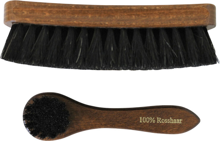 Nøgle & Hælebar Application and Shine Brush set Brun
