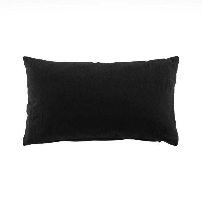 COUSSIN 30X50CM COTON TWILY NOIR