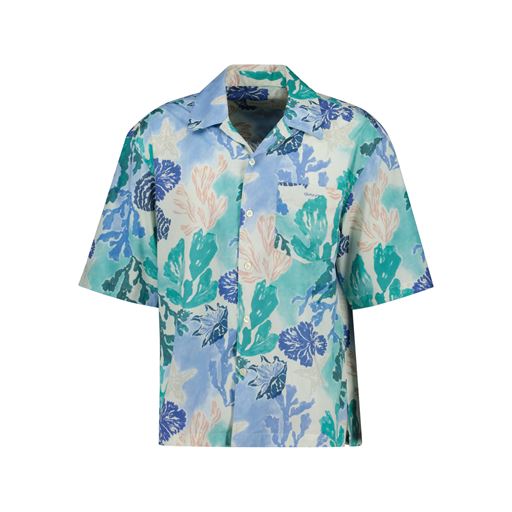 GANT Sea Print Skjorte, Rich Blue, 3XL