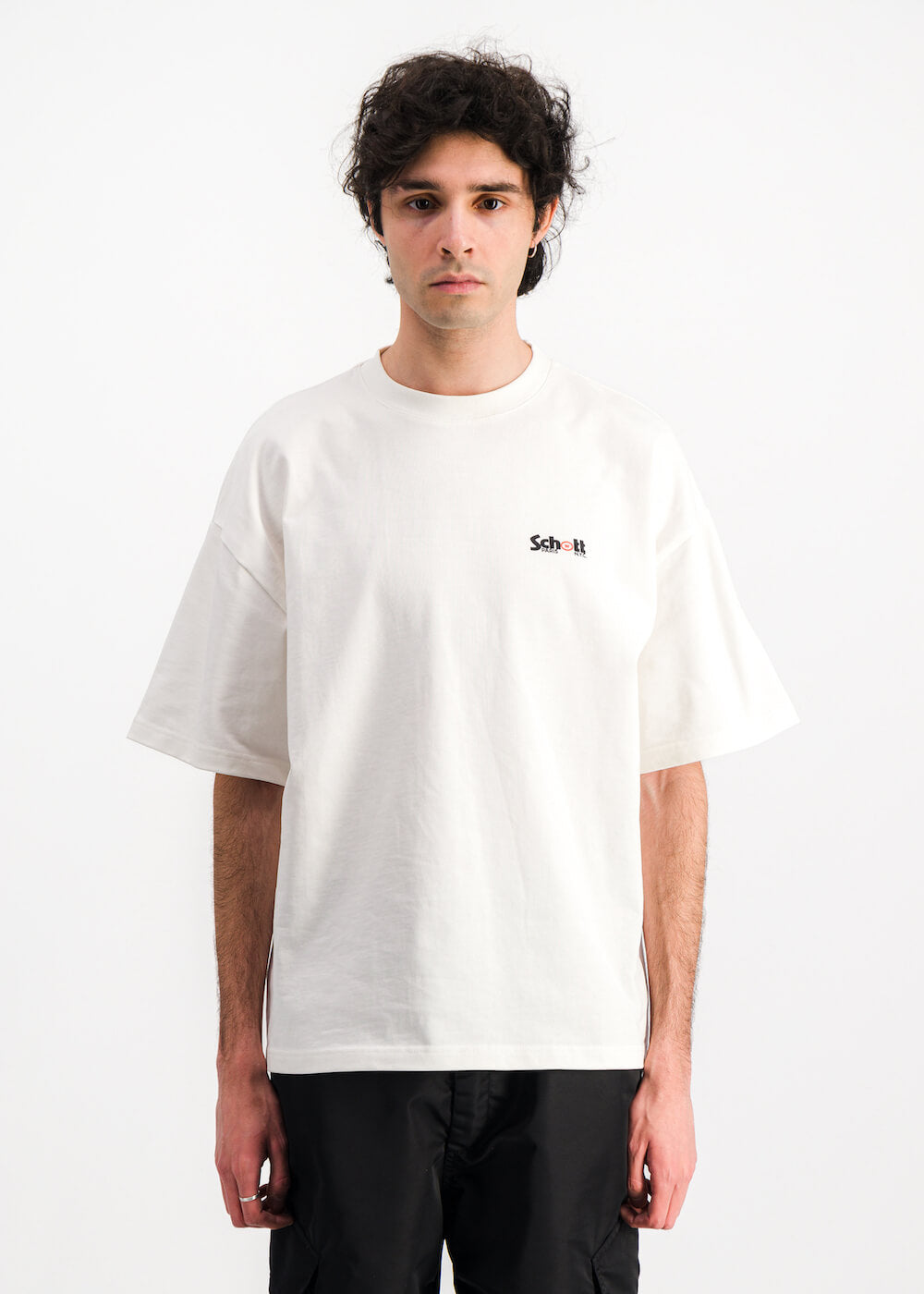 Wethenew Schott Double Logo T-Shirt White