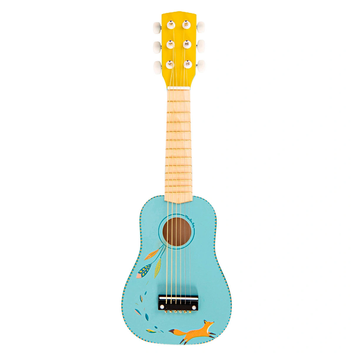 Kinder-Gitarre LE VOYAGE D‘OLGA in hellblau