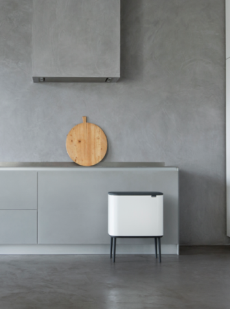 Bo Touch Bin, met 3 binnenemmers, 3 x 11 liter - Mineral Concrete Grey