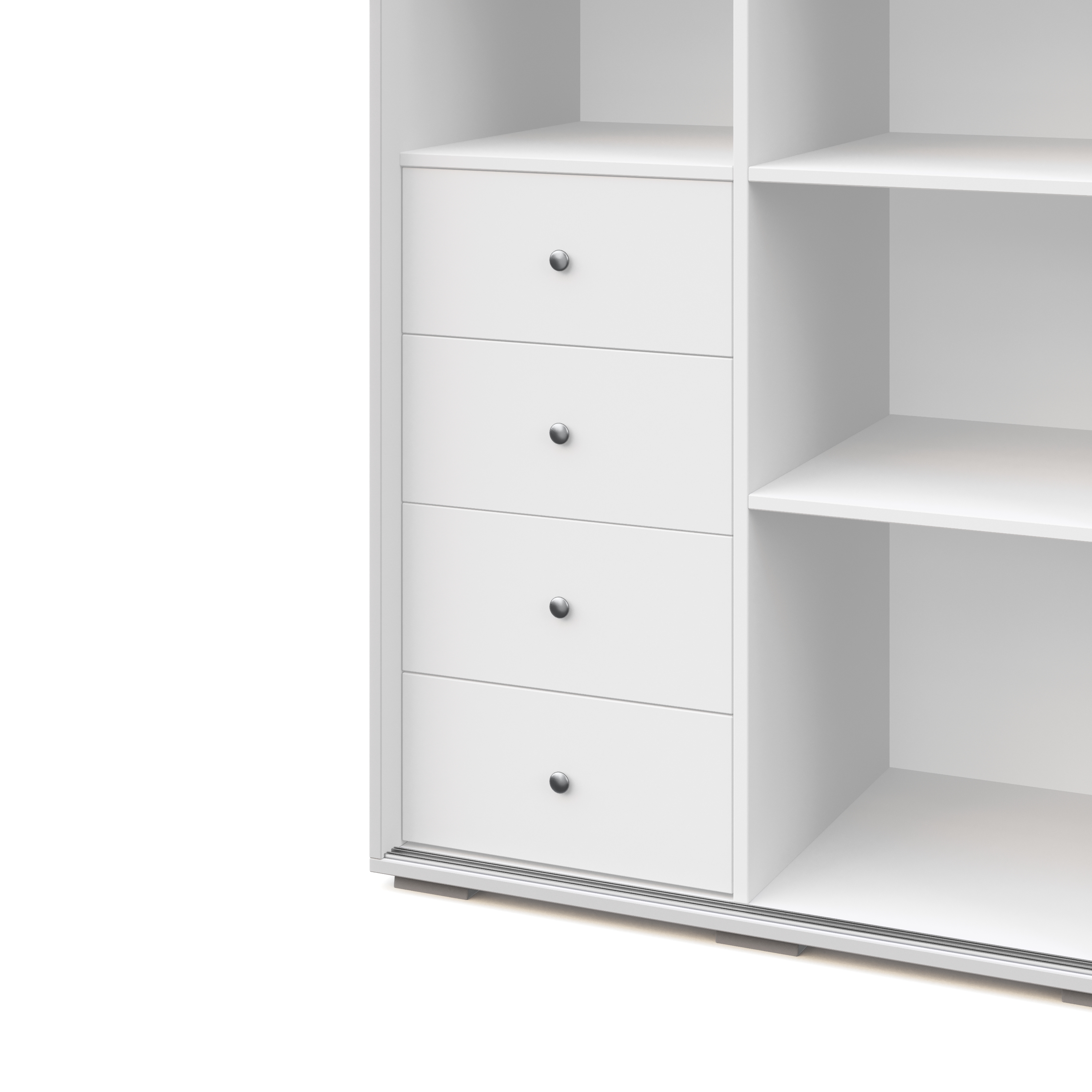 Kleiderschrank Schiebetüren RINA 200 cm weiss