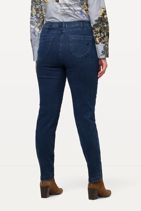 Jeans Sophie, Stickerei, schmales Bein, Komfortbund