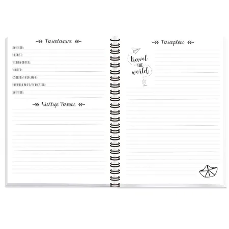 Roth Handlettering-Timer, 16,5 x 23,0 cm, 1 Woche 1 Seite, immerwährend, Lemon