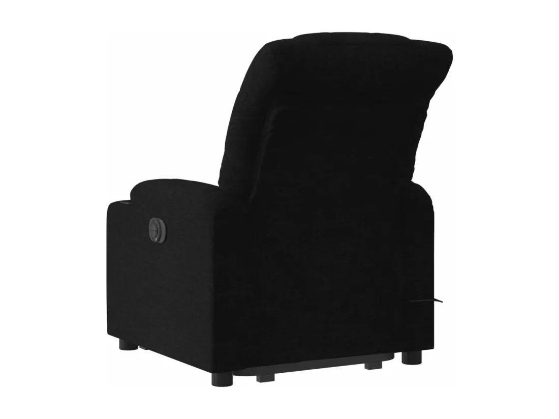 Fauteuil inclinable massant électrique Noir Tissu