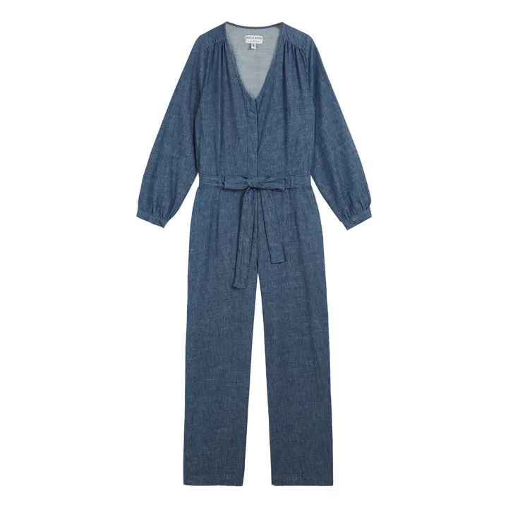 Emile et Ida Combinaison Zemaison Coton et Lin - Collection Femme | Bleu indigo