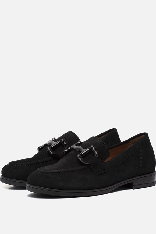 Gabor Instappers zwart Suede
