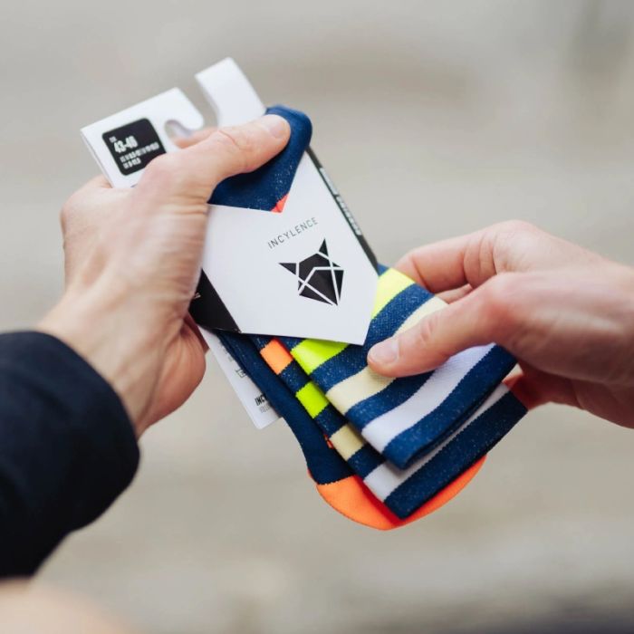 Incylence Unisex Strømper Running Levels Socks Blå