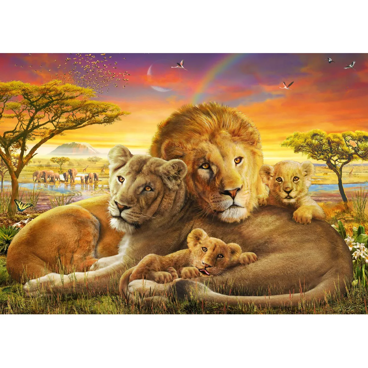 Schmidt Spiele Famille de Lions câlins