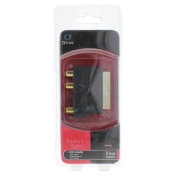 Q-Link scart adapter/schakelaar scart/3XRCA/SVHS