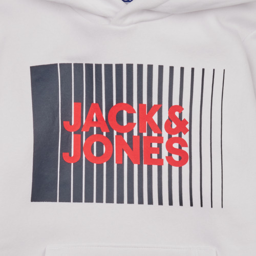 Jack & Jones - JJELOGO TEE LS ONECK 2 COL JNR - Blanc