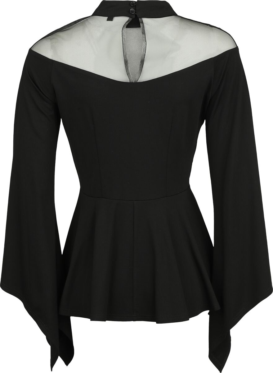 Haut Manches Longues avec Col Illusion | Gothicana by EMP T-shirt manches longues