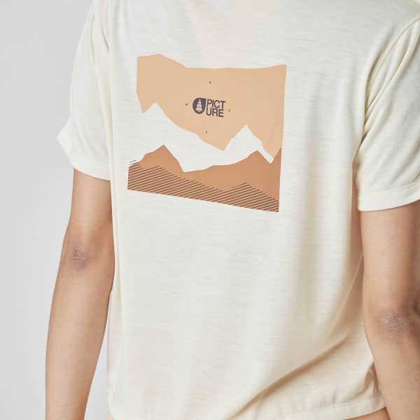 T-shirt PICTURE NOVITA TECH TEE W SMOKE WHITE