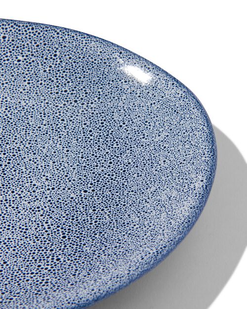plat ovale 30 cm Porto émail réactif blanc/bleu
