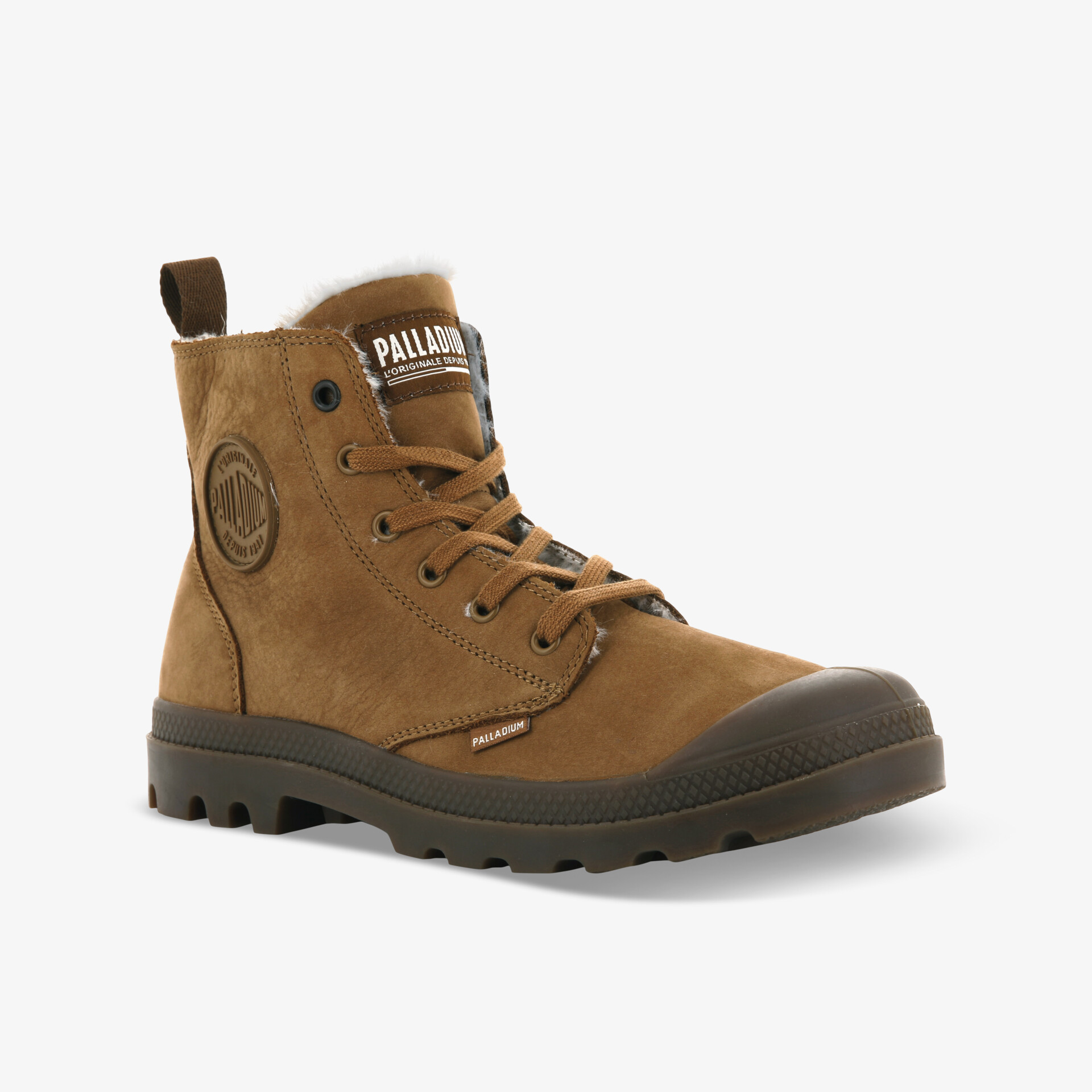 PALLADIUM PAMPA HI ZIP WL Herren Winterstiefel cognac