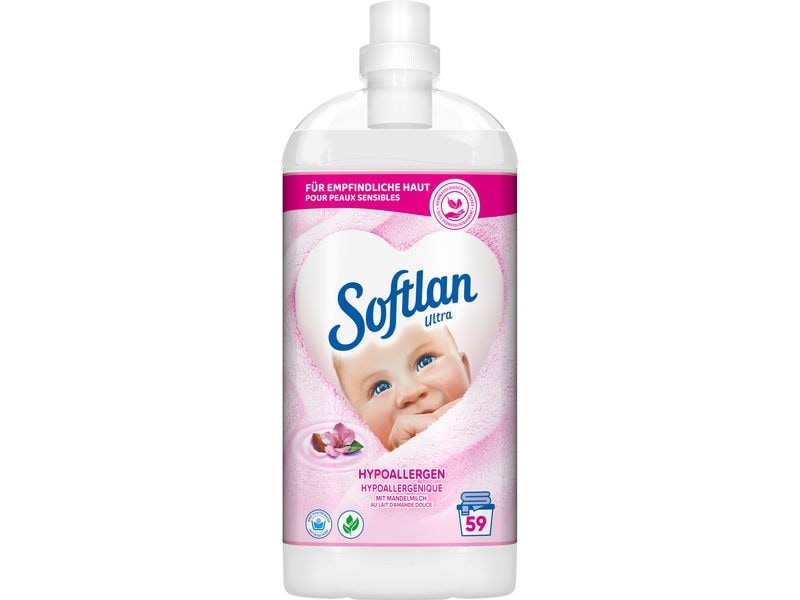 Softlan Weichspüler Ultra Hypoallergen 1.3 l Hochwertiger Flüssig-Weichspüler