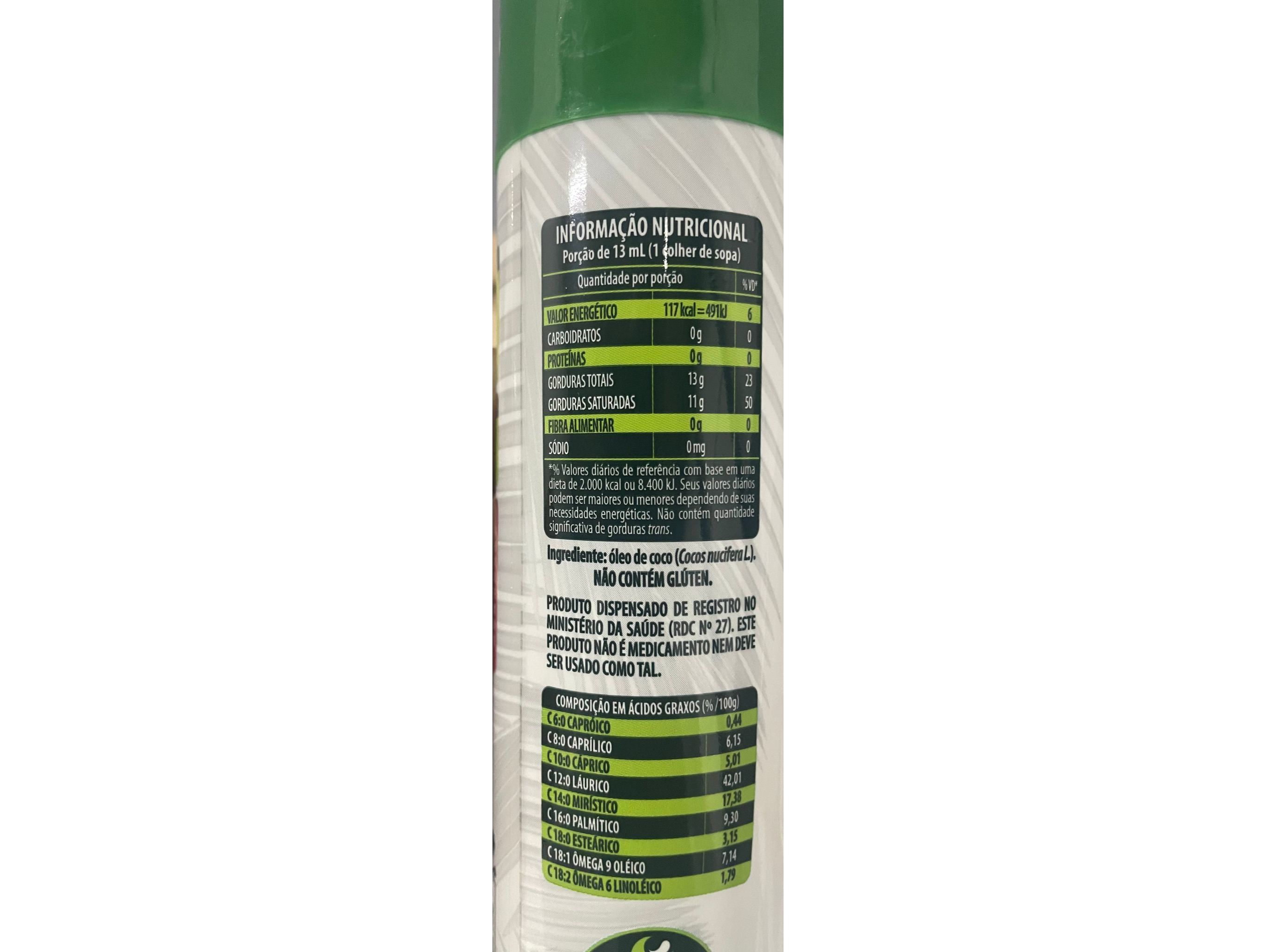 ÓLEO COPRA SEM SABOR SPRAY 100ML