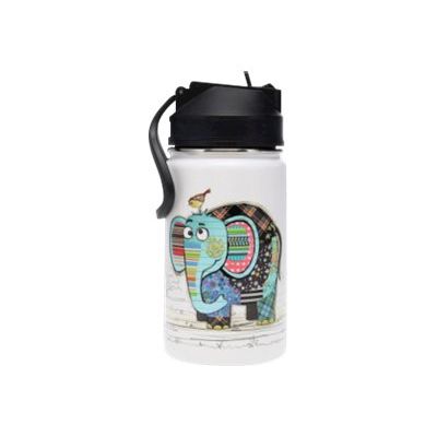 Kiub Kook - Gourde avec paille - 350 ml - éléphant