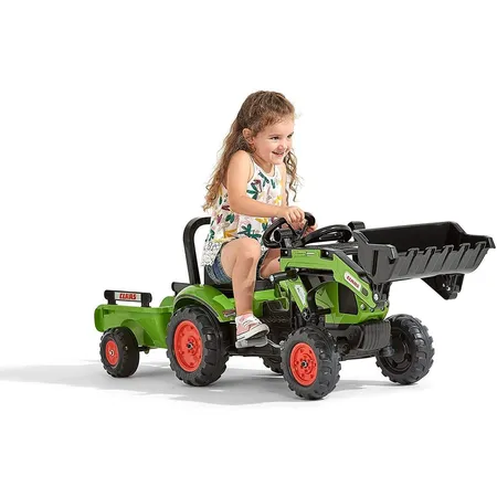 Falk Falquet & CIE – 2040 am – Baggerlader Claas Arion 410 + Bügel + Anhänger