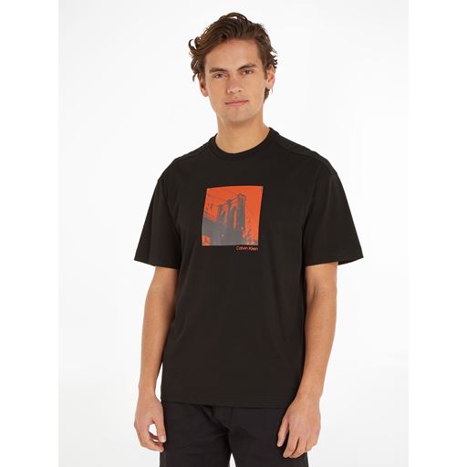 Calvin Klein Photo Print T-shirt, Sort, S
