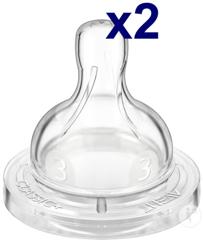 Philips Avent Tétines Classic - SCF633/27 (3m+) - 2x