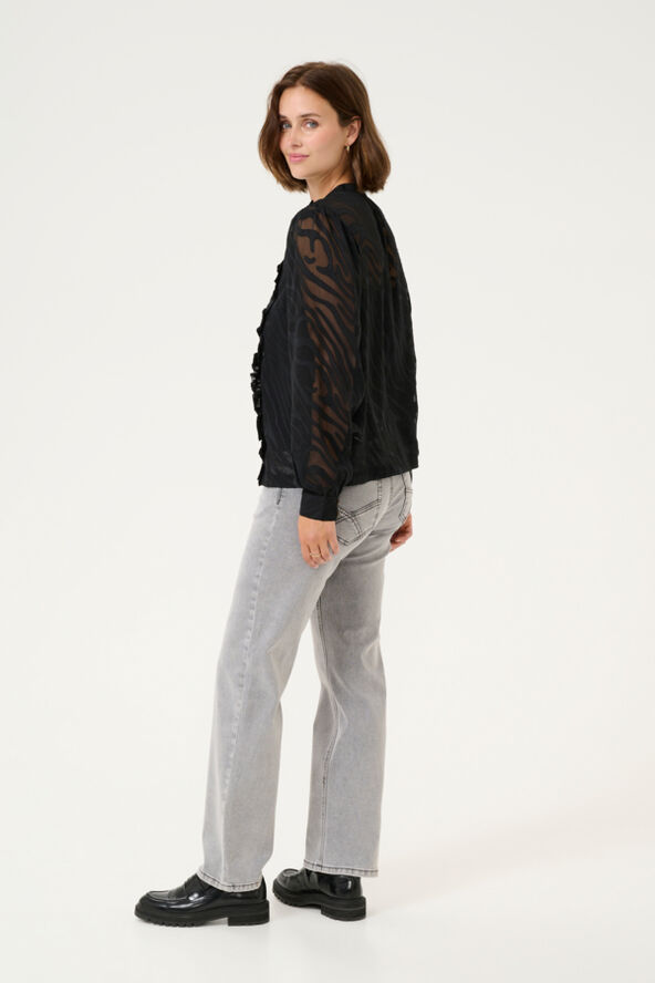 Cream CRYana Shirt Pitch black animal