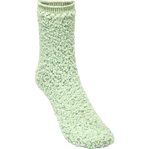 Bouclé-Kuschelsocken hellgrün Gr. 35 / 38