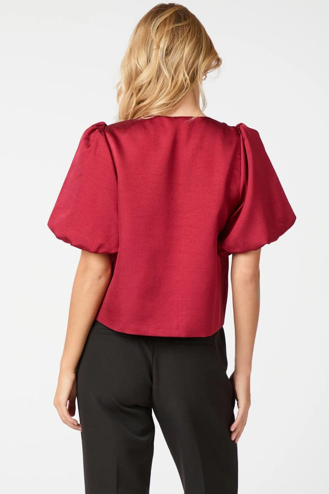 Neo Noir Aska Dull Satin Blouse 162685