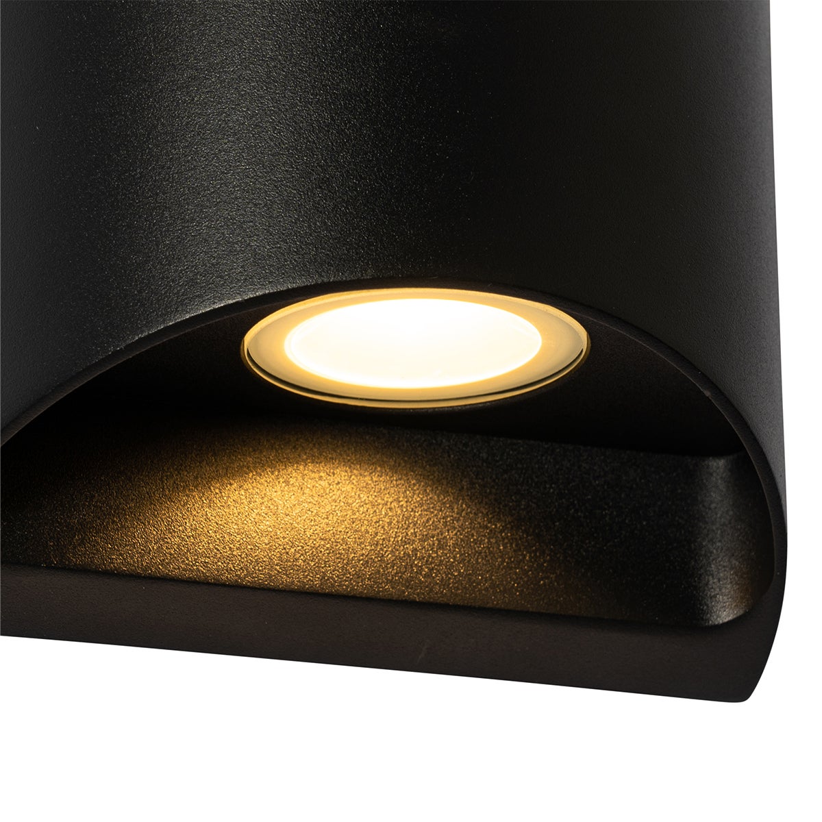 Moderne buitenwandlamp, zwart, inclusief LED, 2-lichts, IP54 - Mal