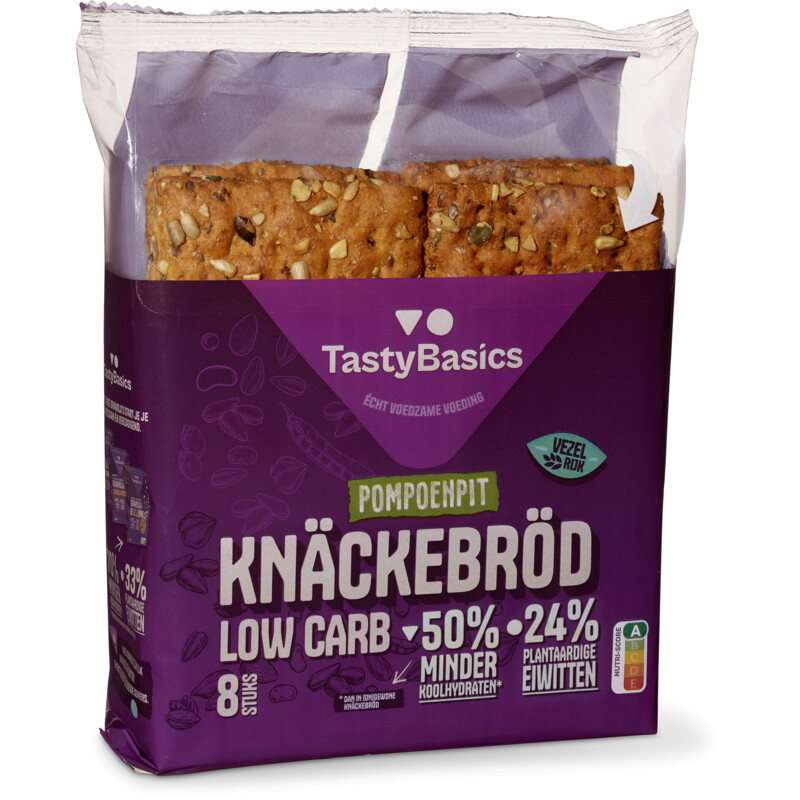TastyBasics Low carb knäckebröd Pompoenpit