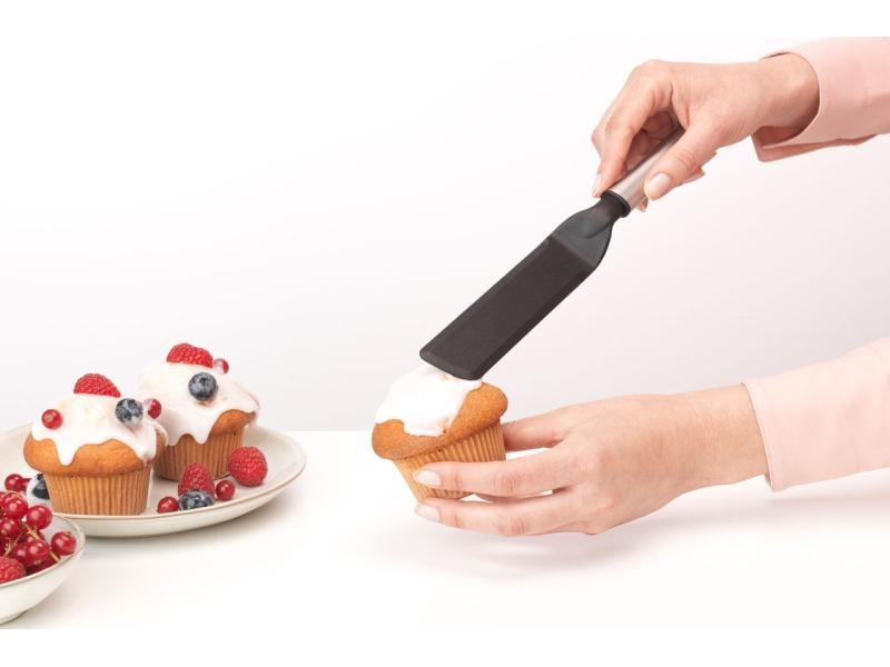 Brabantia Streichpalette Profile Line 33.7 cm, Schwarz/Silb Konditormesser